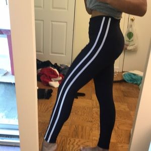 High waist stiped leggings